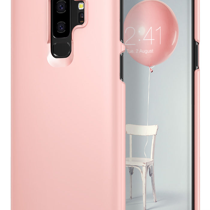 ringke slim lightweight thin hard pc back cover for galaxy s9 plus peach pink