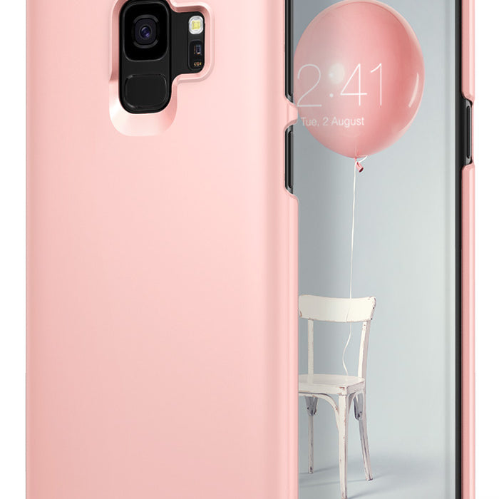 ringke slim premium hard pc protective back cover case for galaxy s9 peach pink