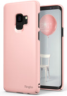 ringke slim premium hard pc protective back cover case for galaxy s9 peach pink