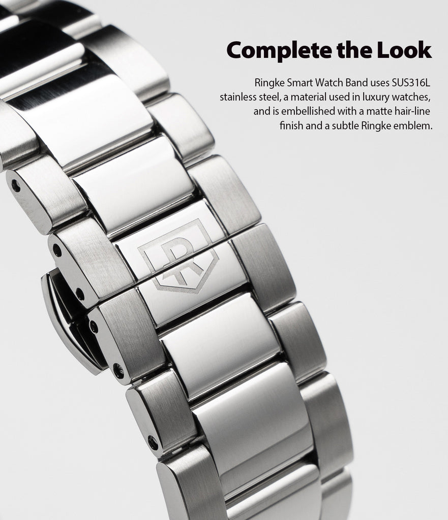 complete the look with metal one band - made with SUS316L stainless steel