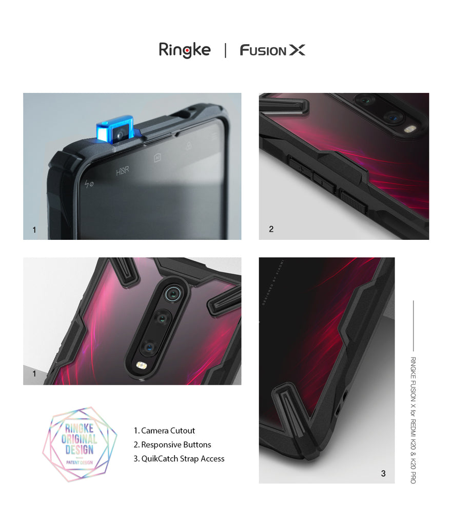 camera control / responsive buttons / quikcatch strap access