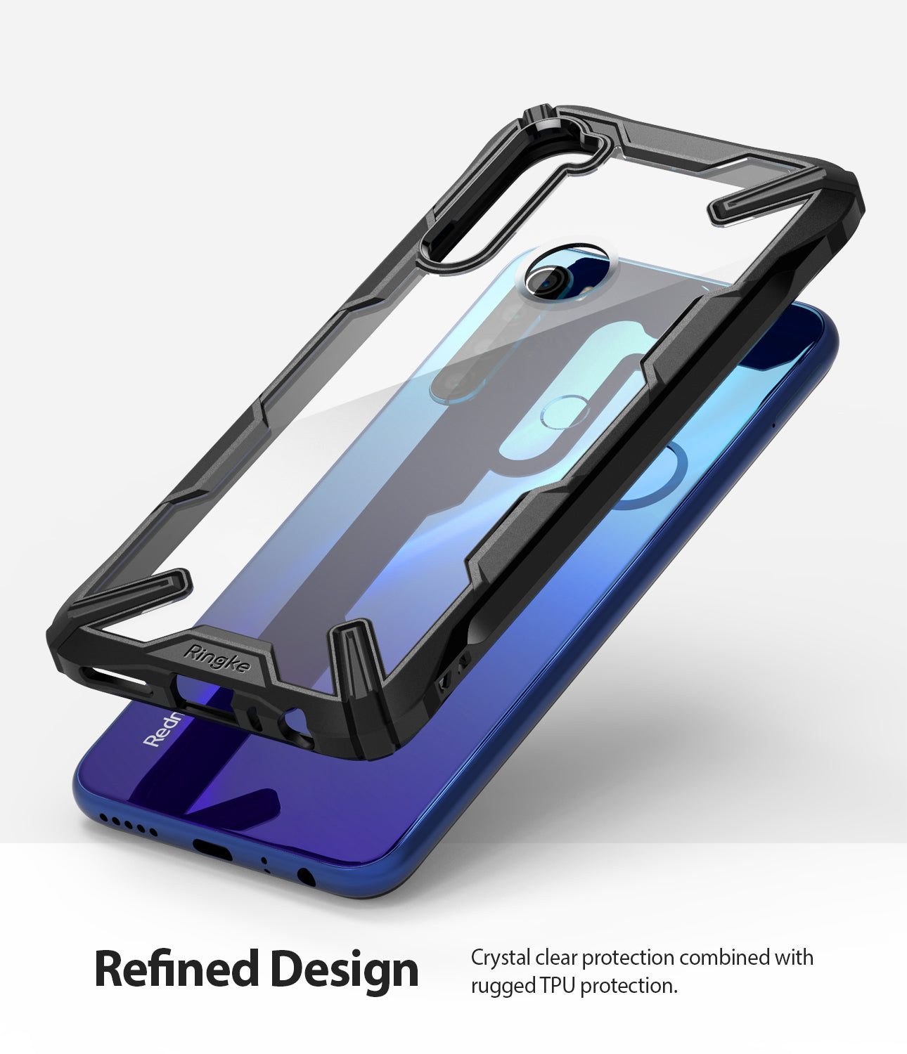 refined design - crystal clear protection combined with rugged tpu protection