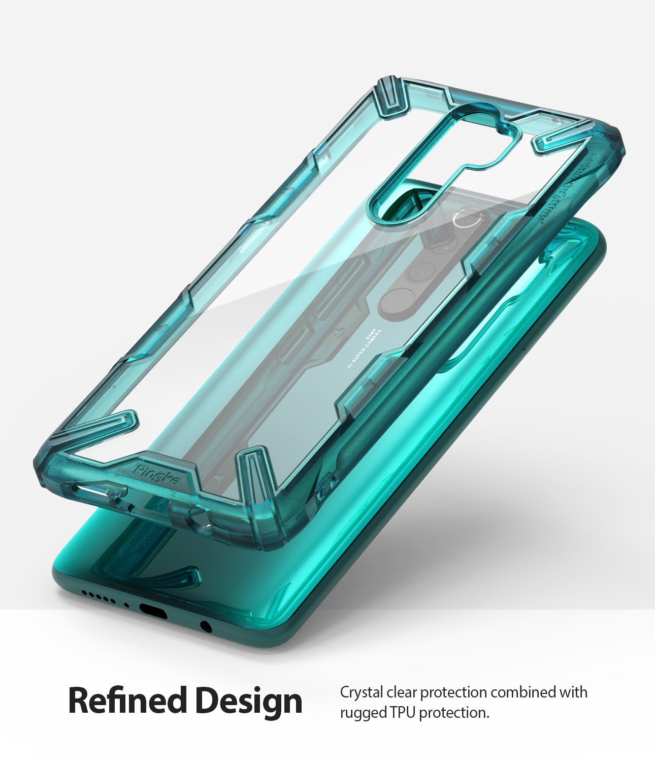 refined design - crystal clear protection combined with rugged TPU protection