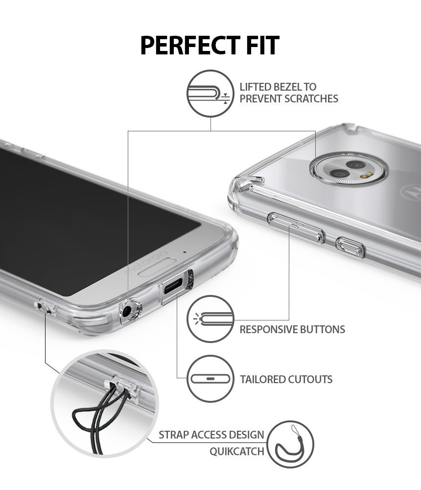 ringke fusion clear transparent hard pc back case cover for moto g6 main perfect fit