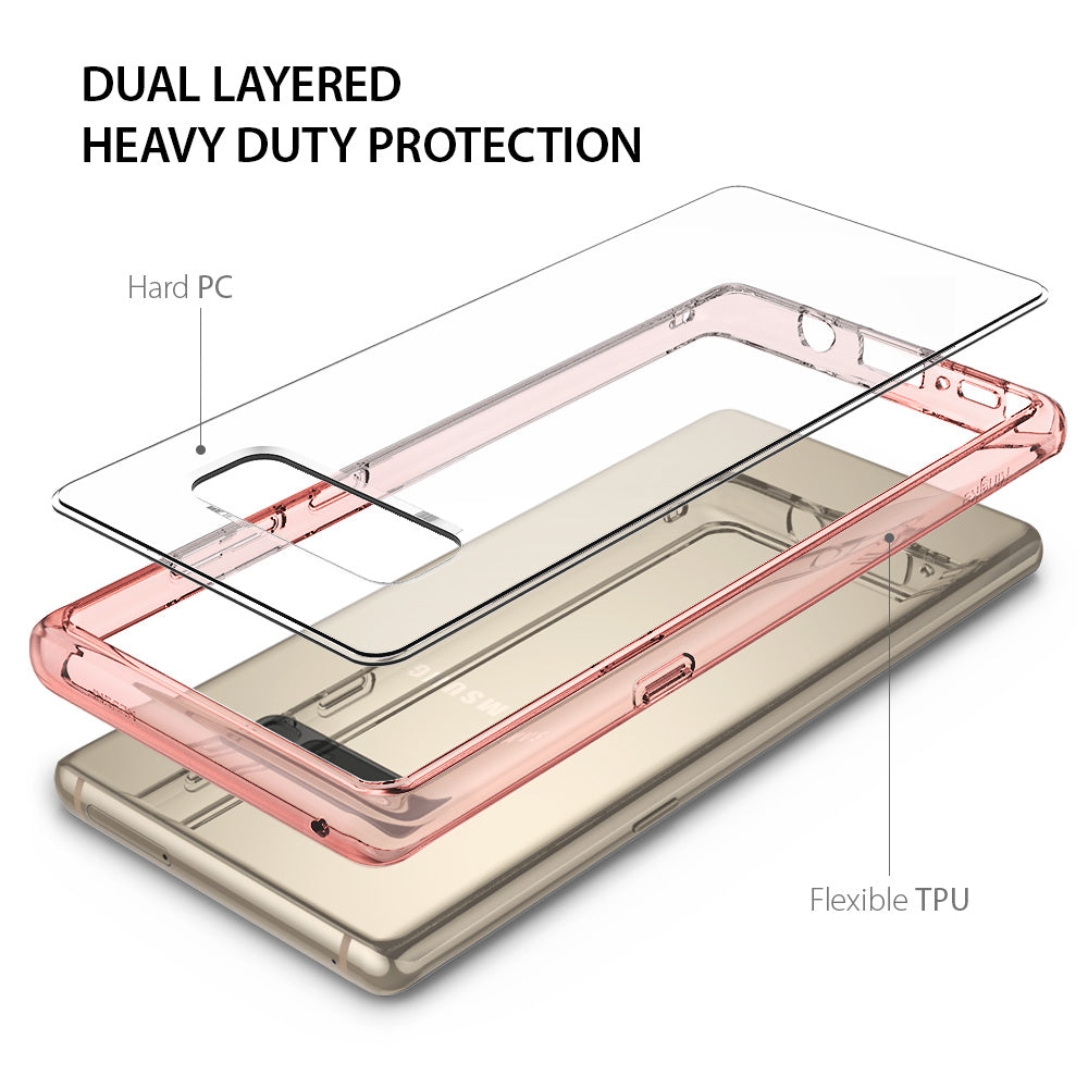 dual layered heavy duty protection - hard pc with flexible tpu