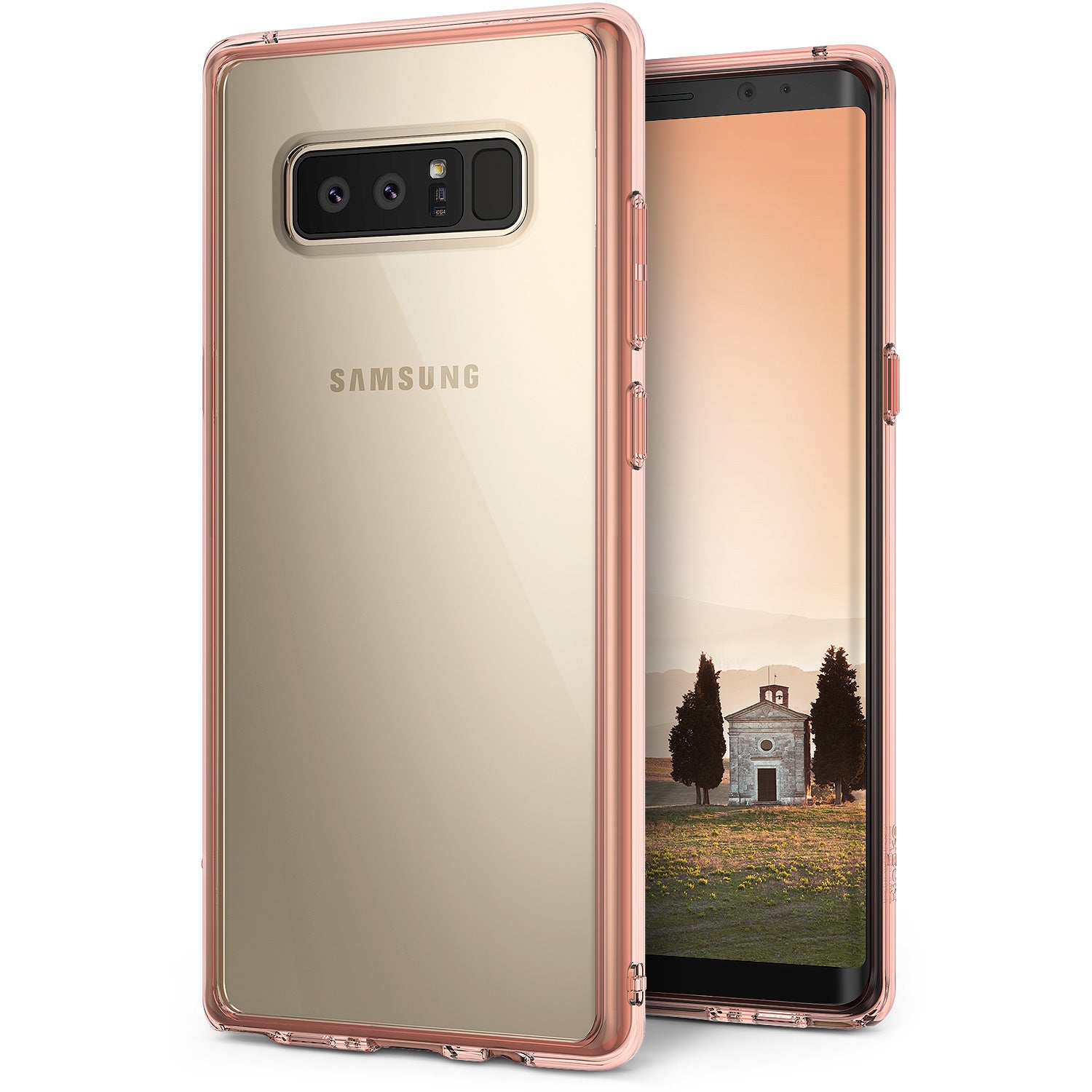 ringke fusion designed for galaxy note 8 - rose gold