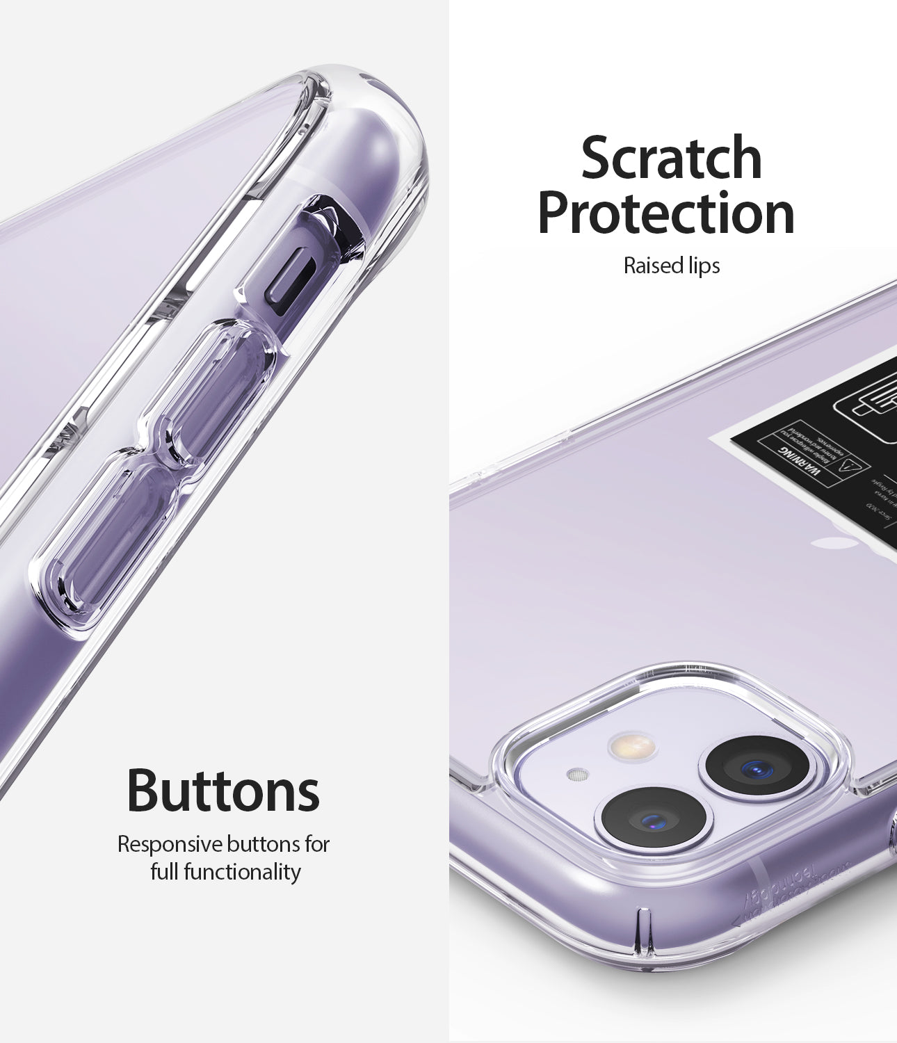 scratch protection / repsonsive buttons
