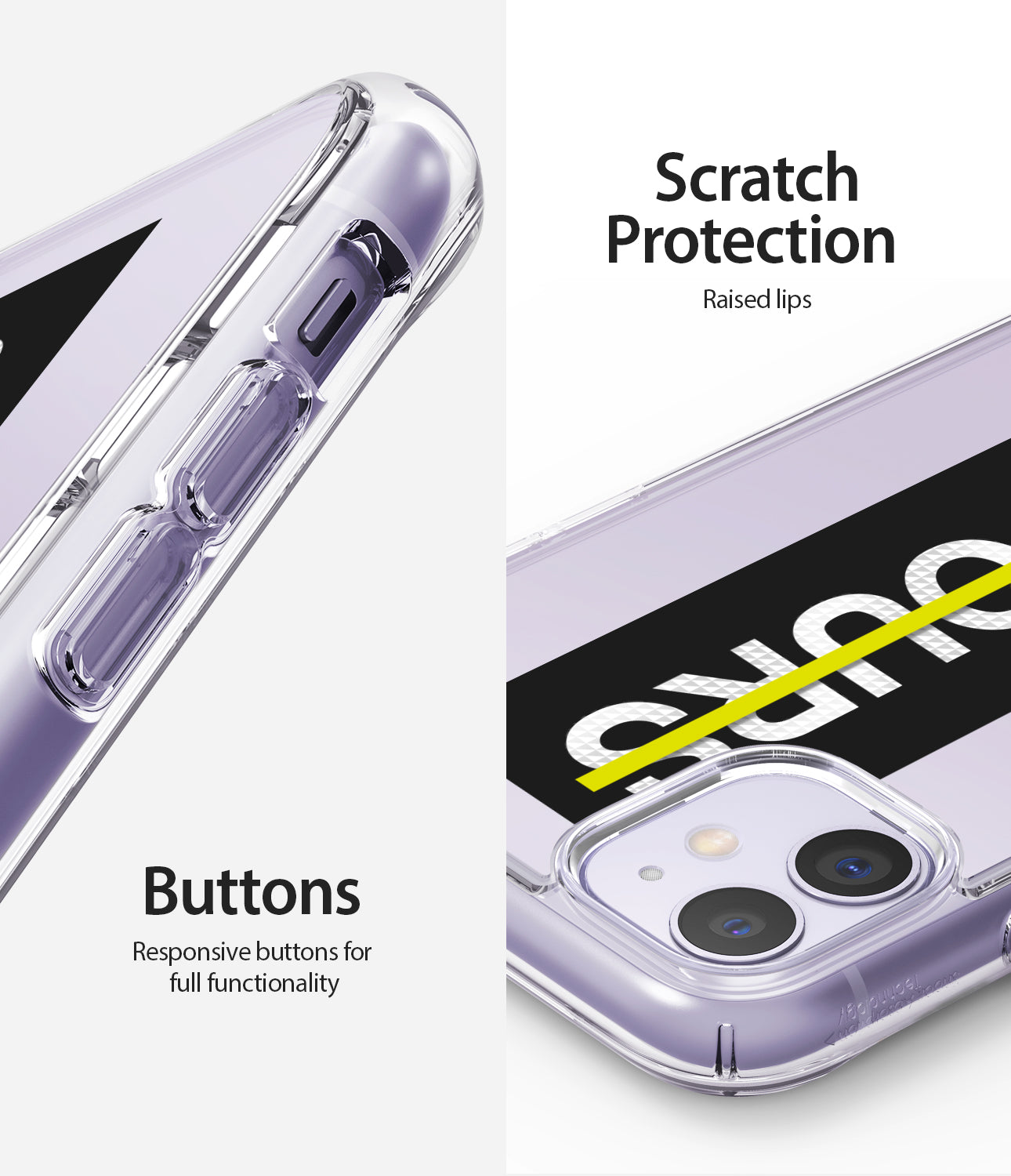 scratch protection / repsonsive buttons