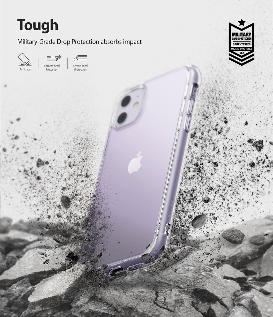 Ringke Fusion designed for iPhone 11 Case Clear Tough Military Grade Drop Protection