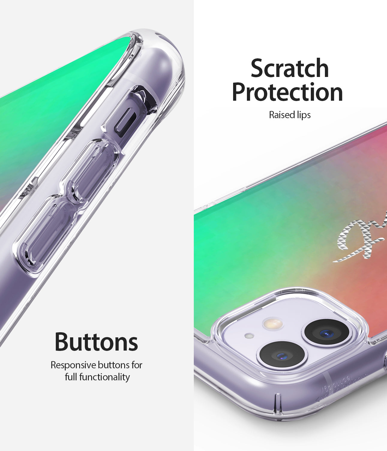 scratch protection / repsonsive buttons