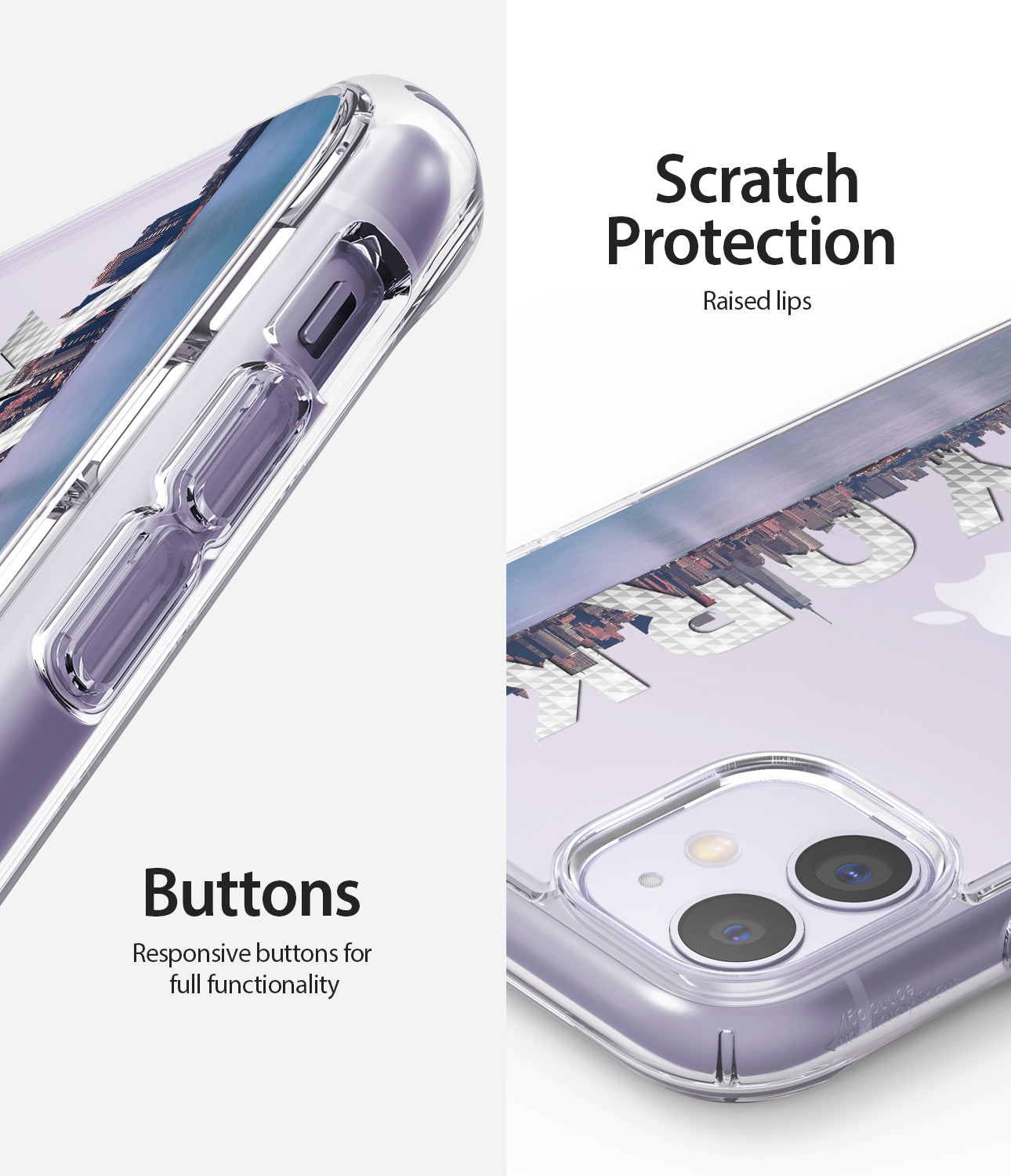scratch protection / repsonsive buttons
