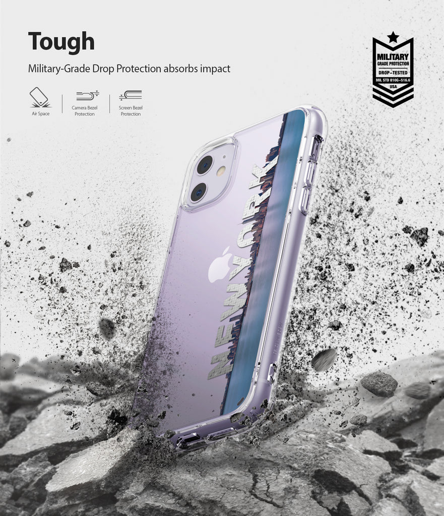 military grade drop protection absorbs impact