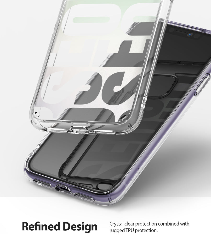 crystal clear protection combined with rugged tpu proteciton