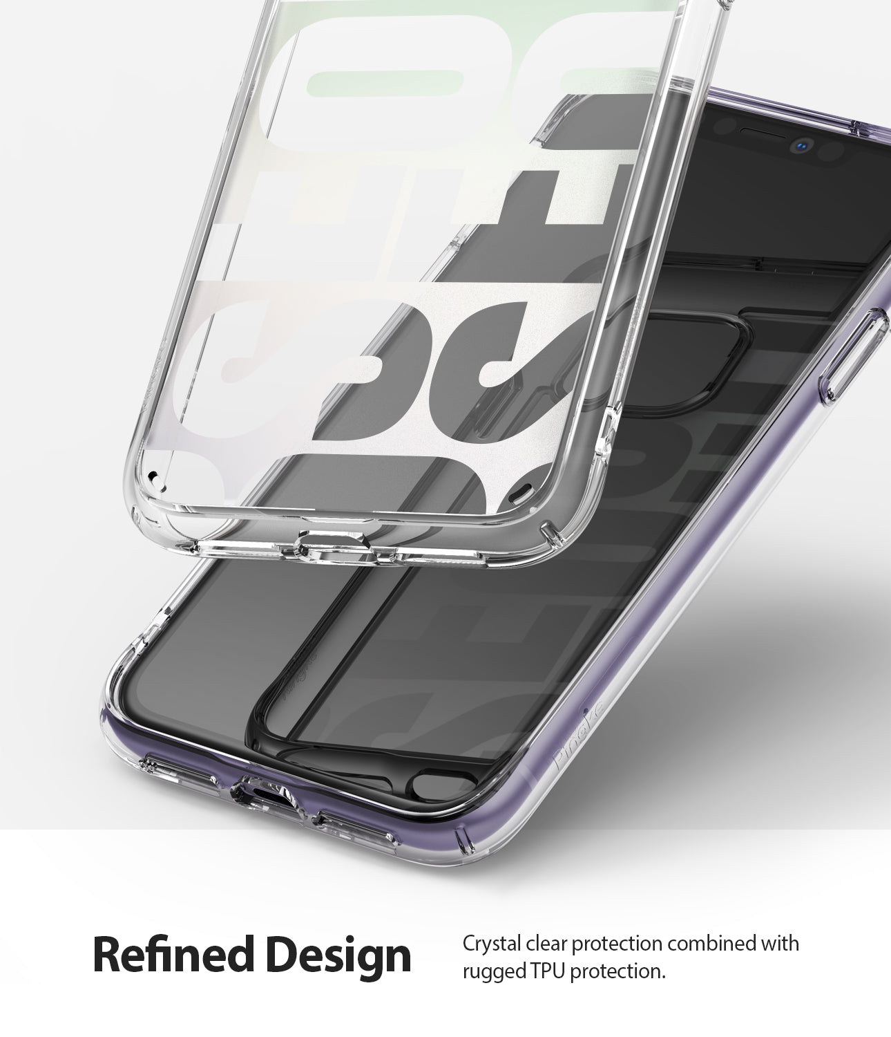 crystal clear protection combined with rugged tpu proteciton