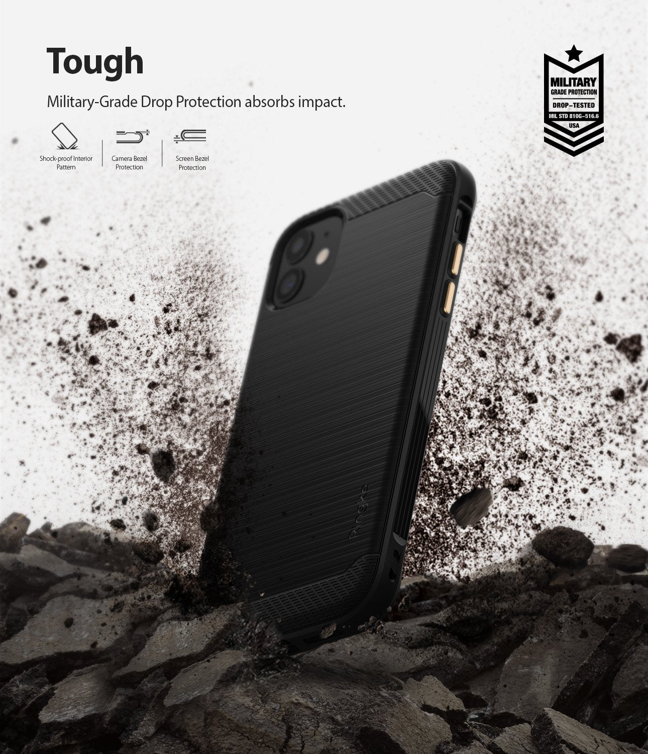 Ringke Onyx designed for iPhone 11 Black Tough Drop Protection