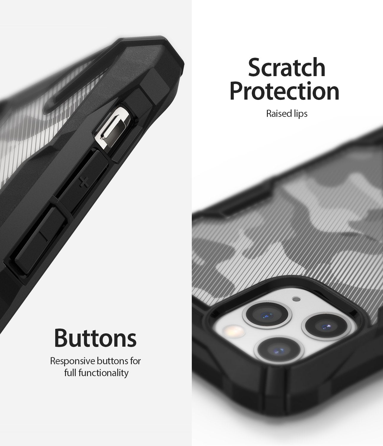 ringke fusion-x ddp case compatible with iphone 11 pro (2019) - Camo Black