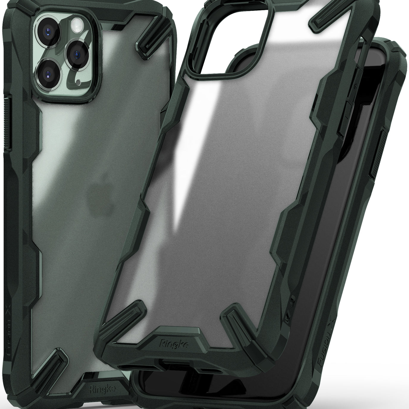 Ringke Fusion-X Matte Designed Case for iPhone 11 Pro Matte Dark Green