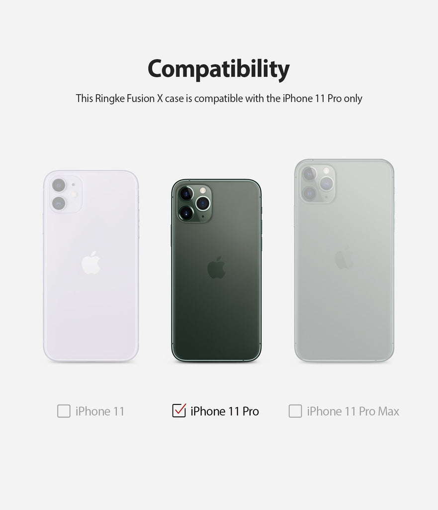 iPhone 11 Pro Case Fusion-X compatibility