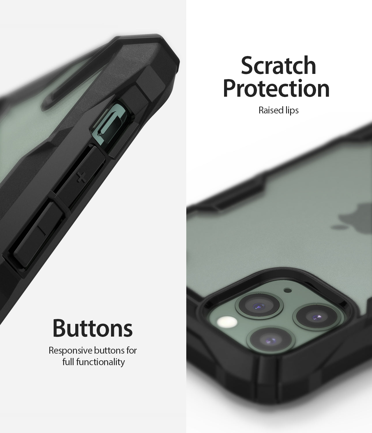 Ringke Fusion-X Matte Designed Case for iPhone 11 Pro Matte Dark Green raised bezel scratch protection buttons
