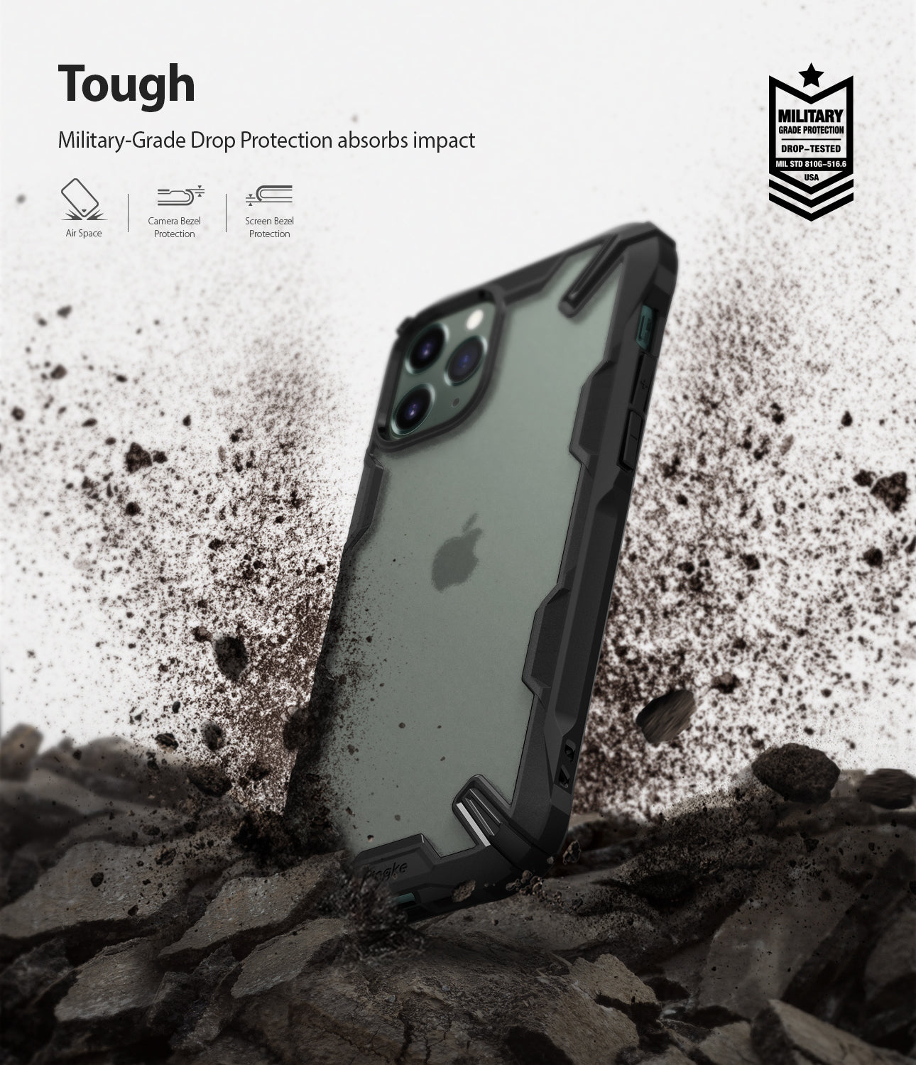 Ringke Fusion-X Matte Designed Case for iPhone 11 Pro Matte Dark Green military grade drop protection