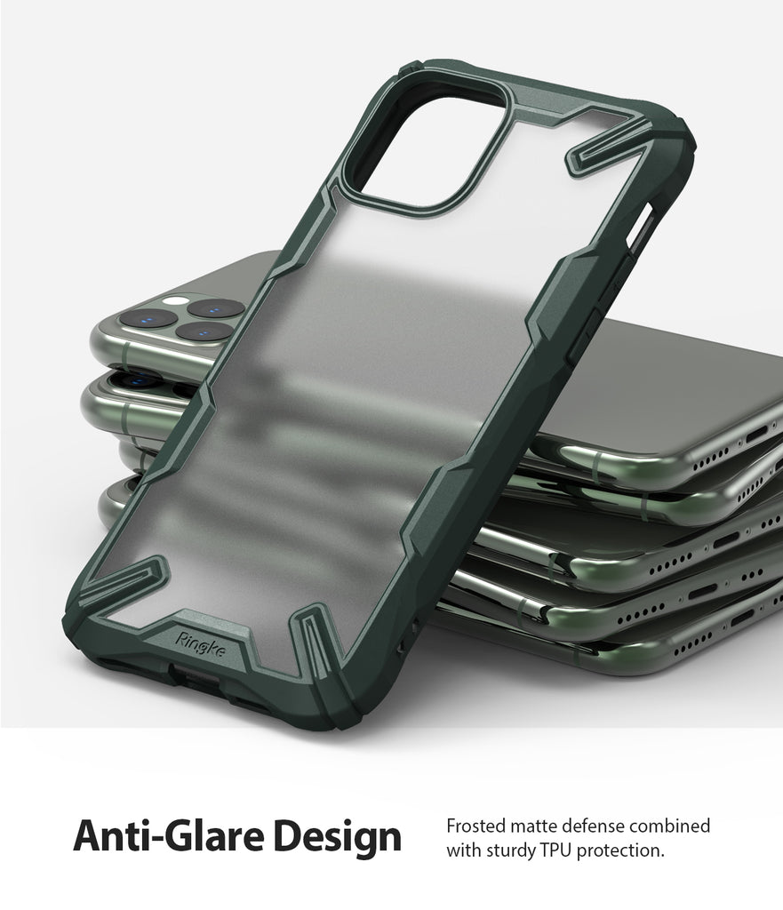 Ringke Fusion-X Matte Designed Case for iPhone 11 Pro Matte Dark Green anti-glare design