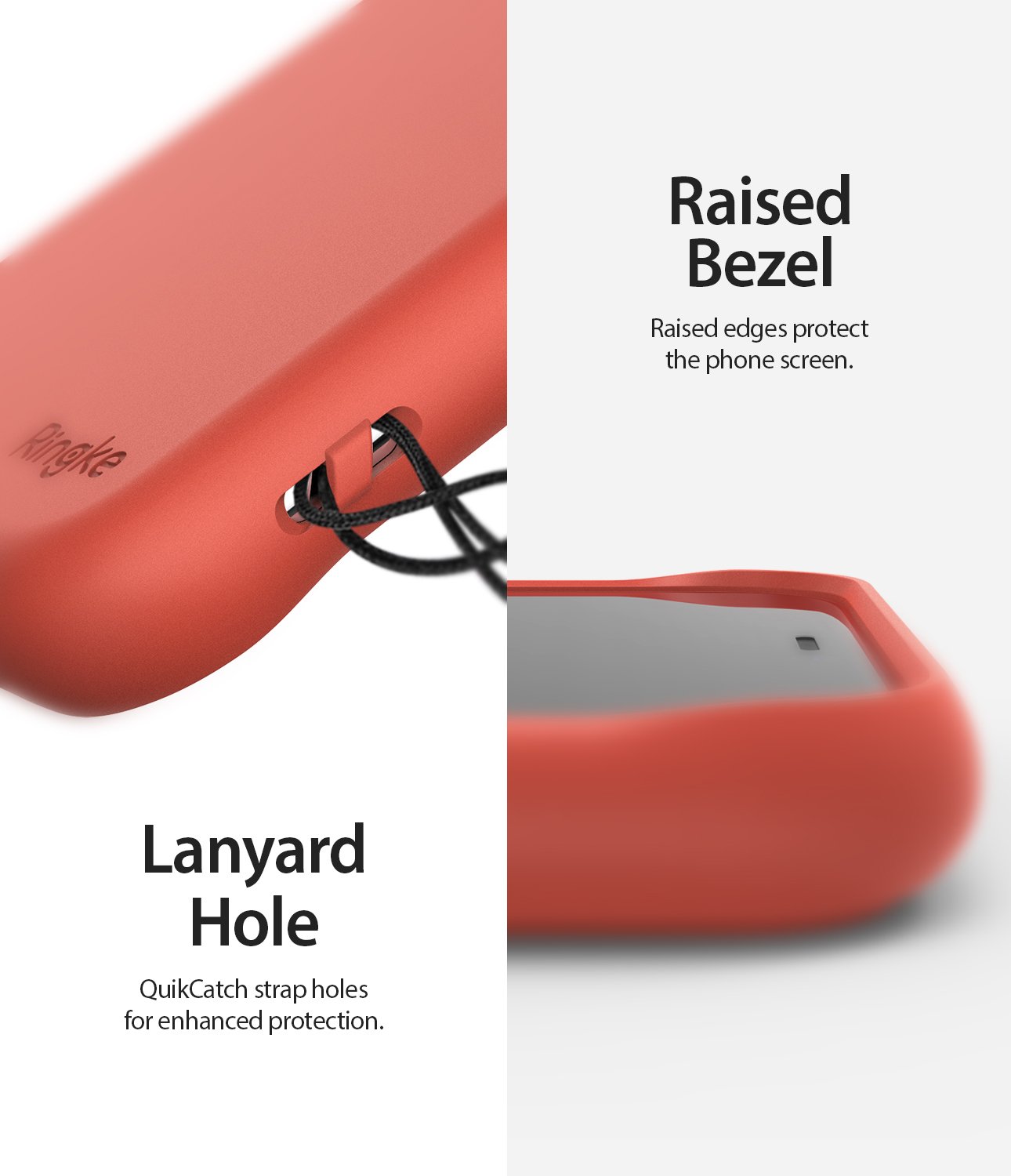 Ringke Air-S Designed for iPhone 11 Pro Max Case Lanyard Hole Raised Bezel