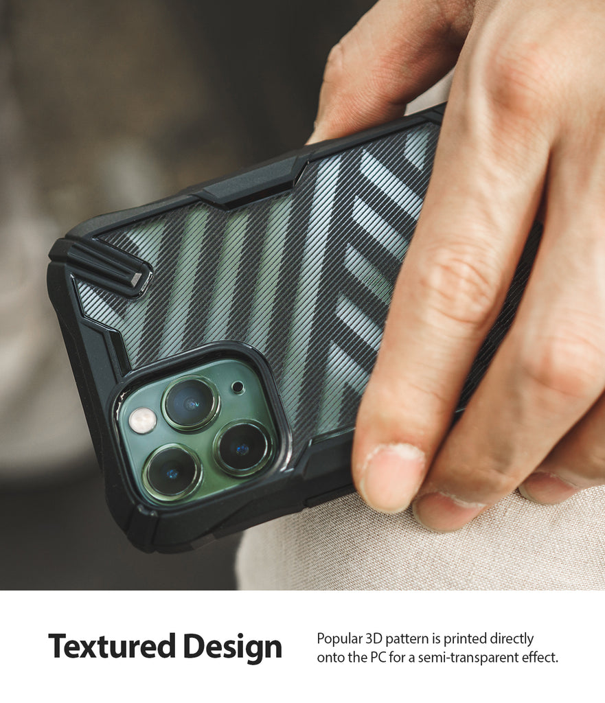 iPhone 11 Pro Max Fusion-X DDP stripe black comfortable grip
