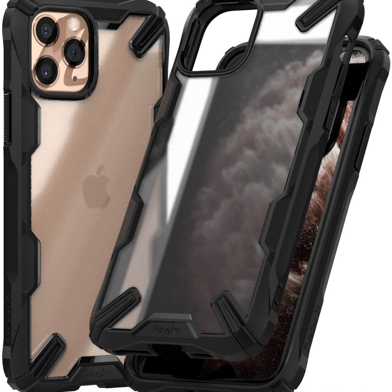 Ringke Fusion-X Matte Designed Case for iPhone 11 Pro Matte Black