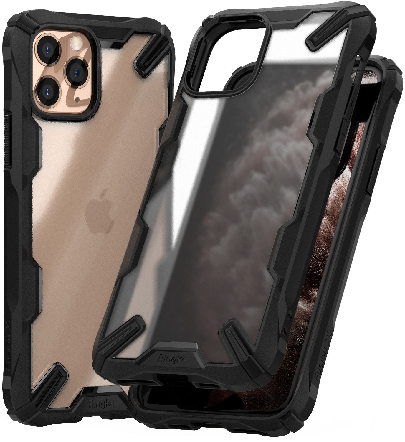 Ringke Fusion-X Matte Designed Case for iPhone 11 Pro Matte Black