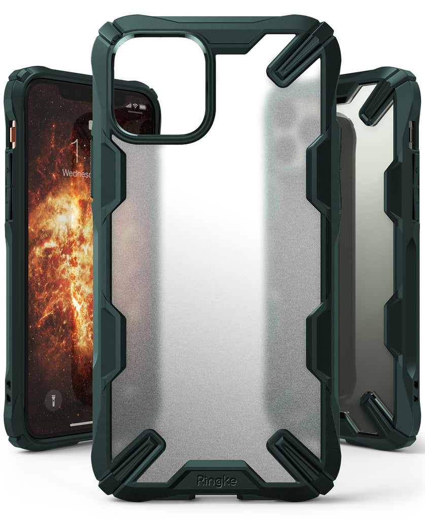 Ringke Fusion-X Matte Designed Case for iPhone 11 Pro Max Matte Dark Green
