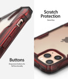 Ringke Fusion X Designed for apple iPhone 11 Pro MAX Case ruby red scratch protection buttons