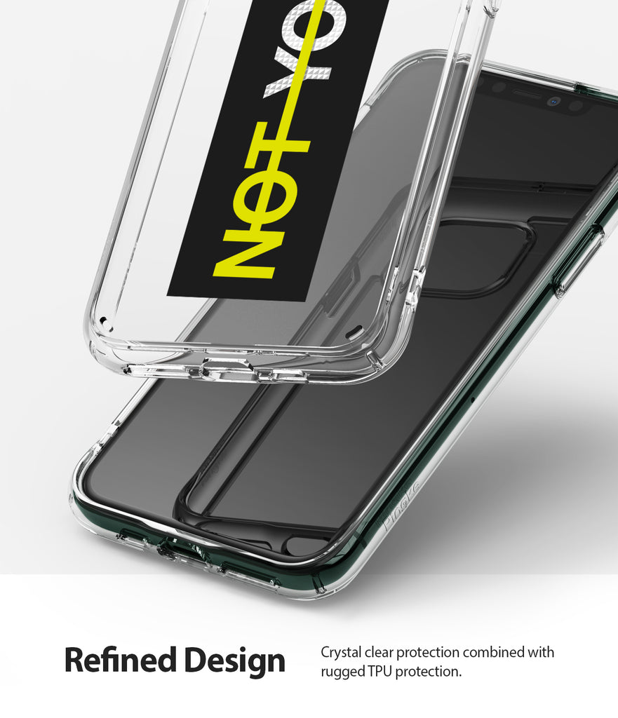 refined design - crystal clear protection combined with rugged tpu protection