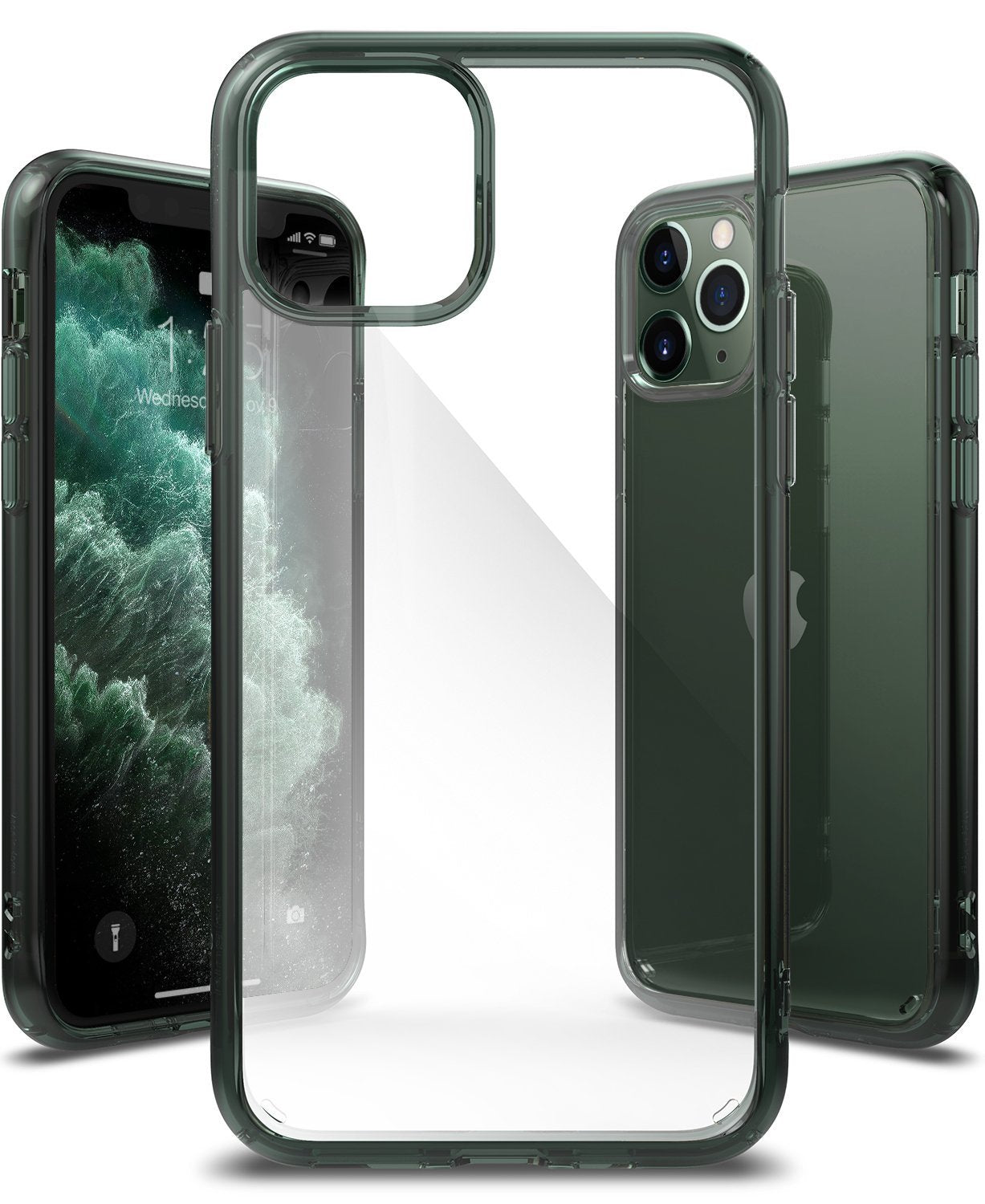 Ringke Fusion Designed for iPhone 11 Pro Max Case iPhone XI Pro Max Case Cover pine green