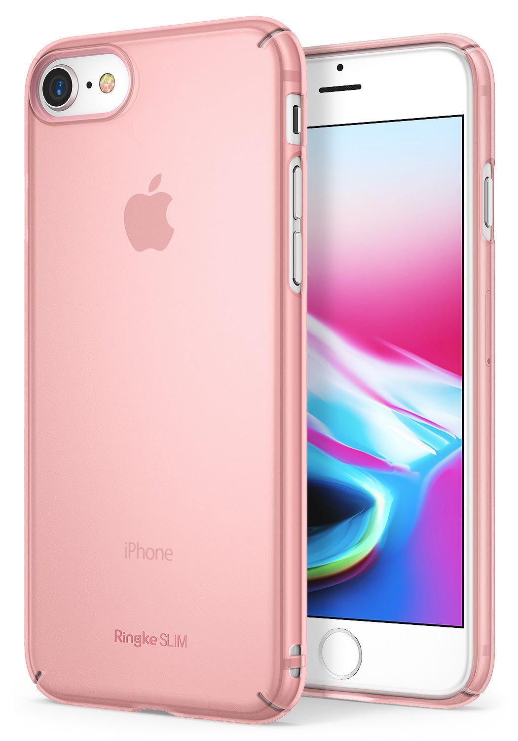 ringke slim hard pc thin protective case cover for iphone 7 8 main frost pink