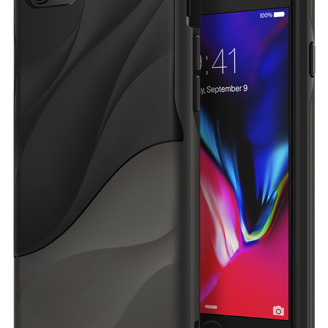 ringke wave pc tpu dual layered design back case cover for iphone 7 8 main metallic chrome