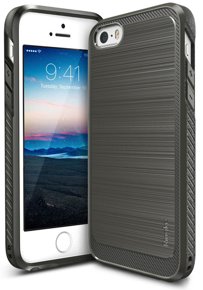 ringke onyx rugged flexible tpu case cover for iphone se 5s 5 main mist gray