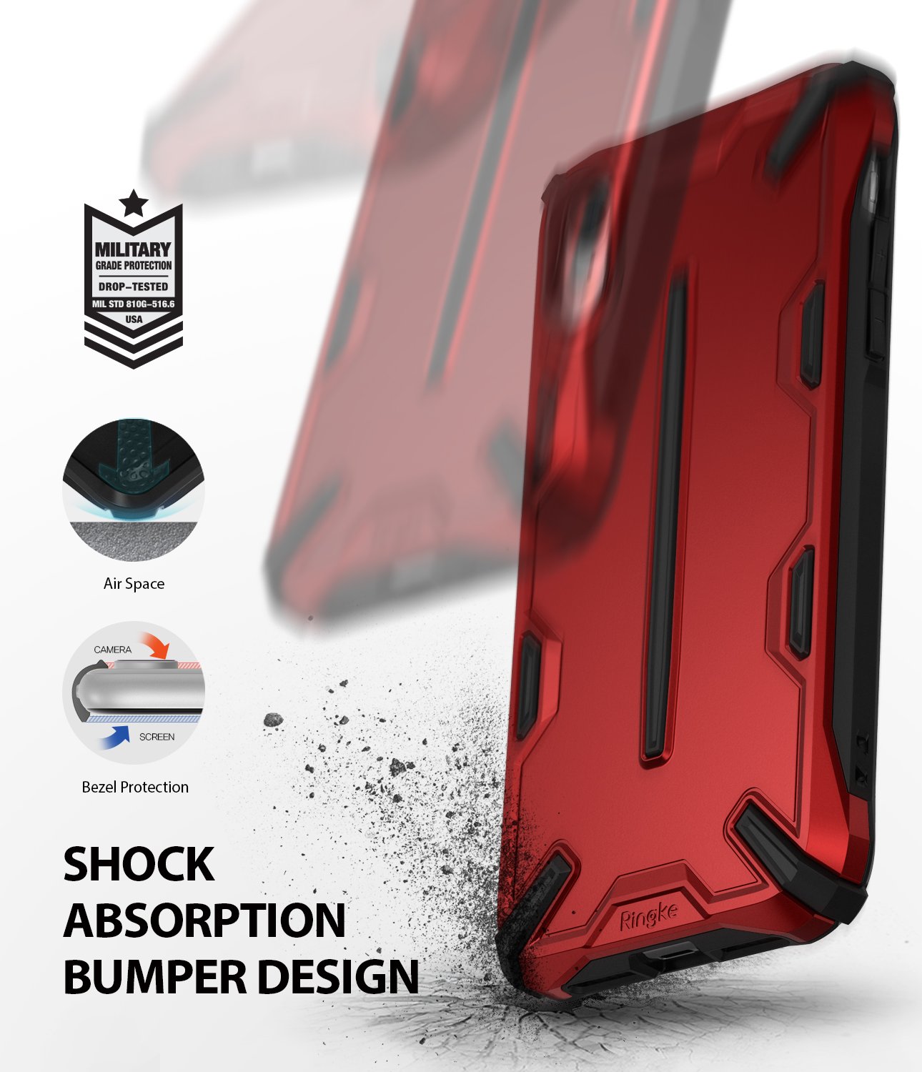 ringke dual-x for iphone xr case cover main shockproof protection