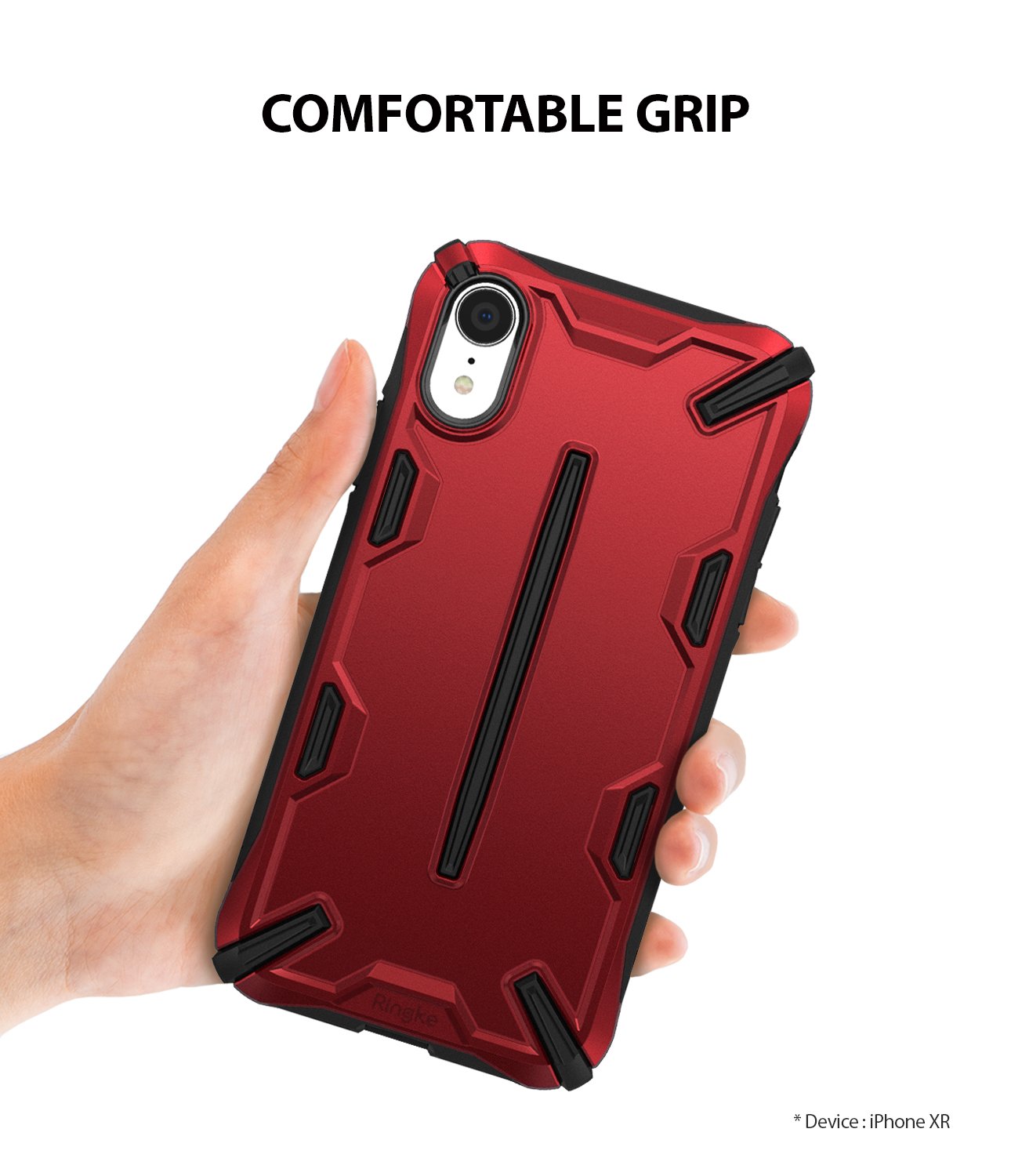ringke dual-x for iphone xr case cover main comfortable grip