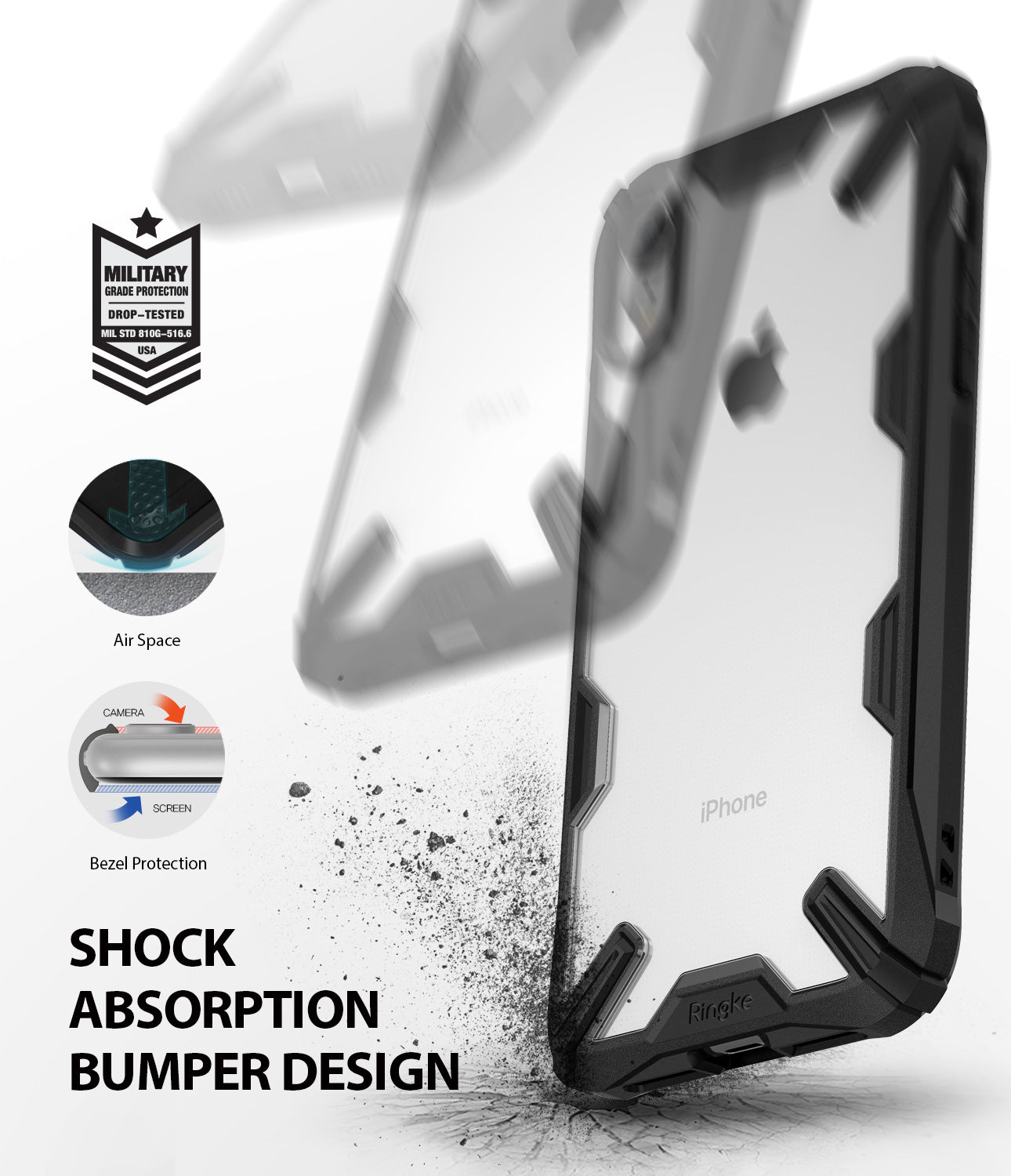 ringke fusion-x for iphone xr case cover shockproof protection