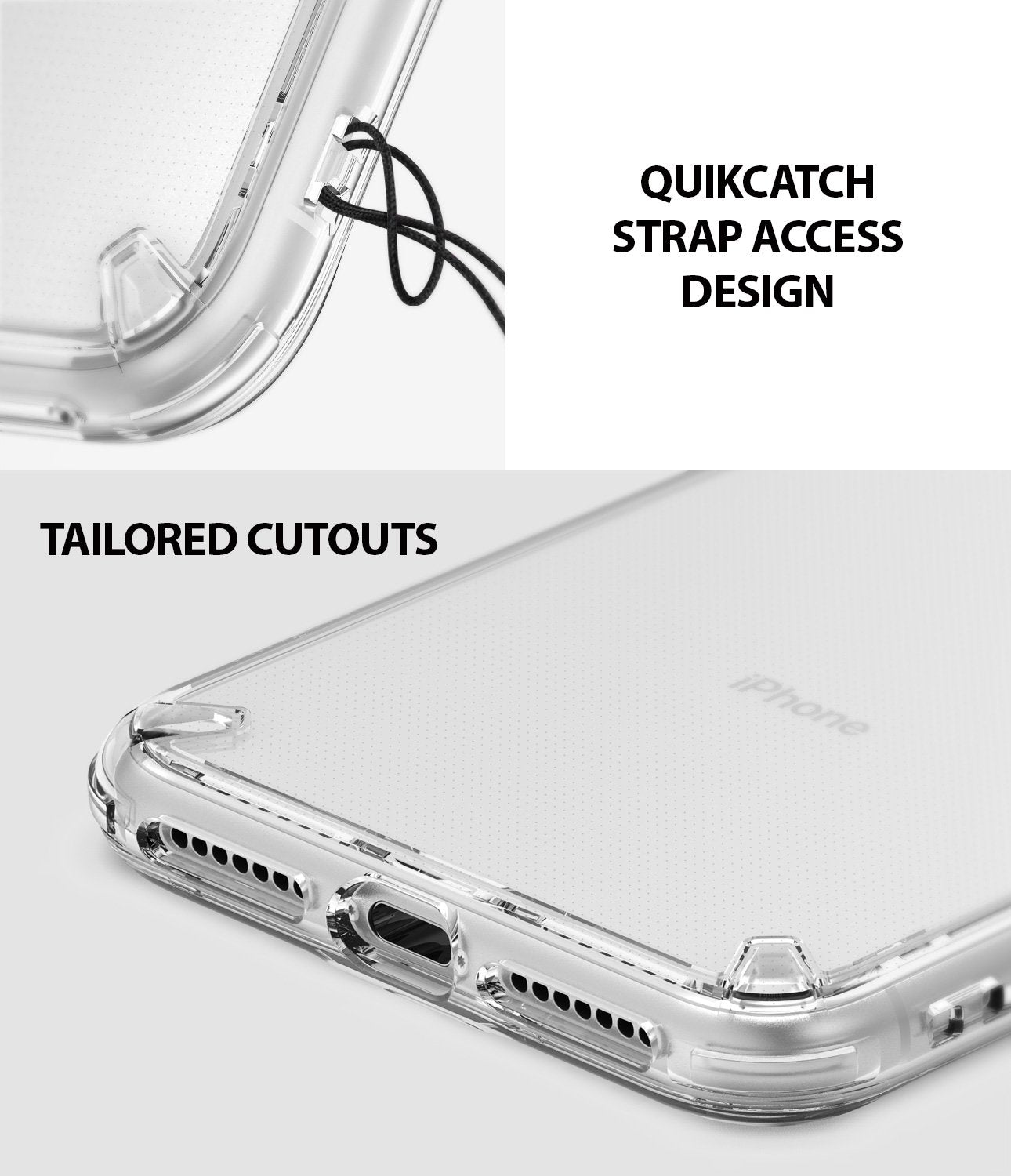 ringke fusion for apple iphone xr case cover quickcatch strap access