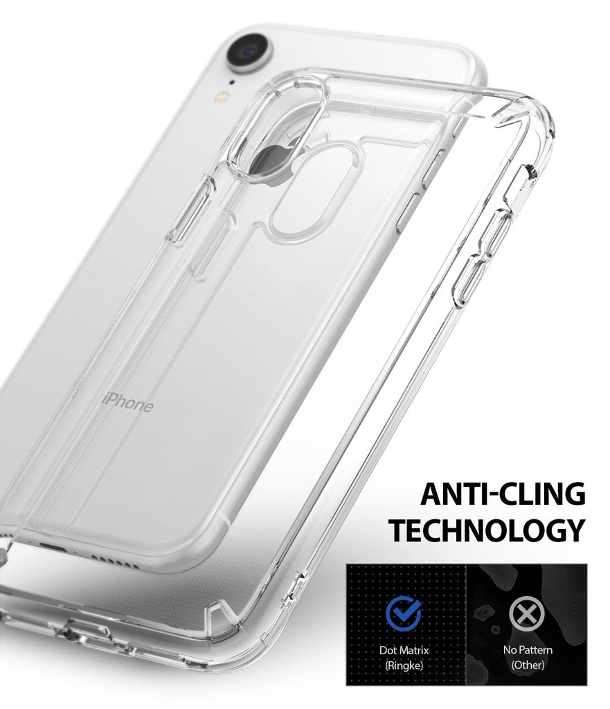 ringke fusion for apple iphone xr case cover anti-cling technology