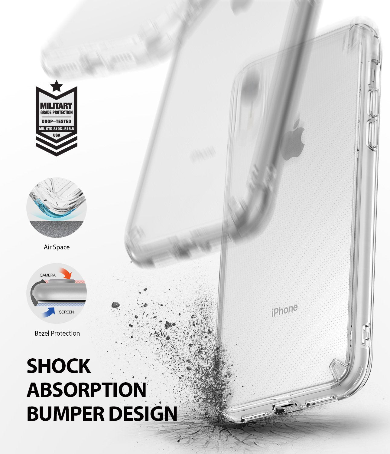ringke fusion for apple iphone xr case cover shockproof protection
