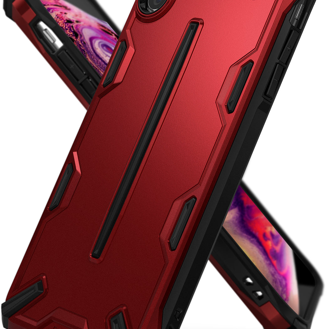 ringke dual-x for apple iphone xs max case cover main iron red