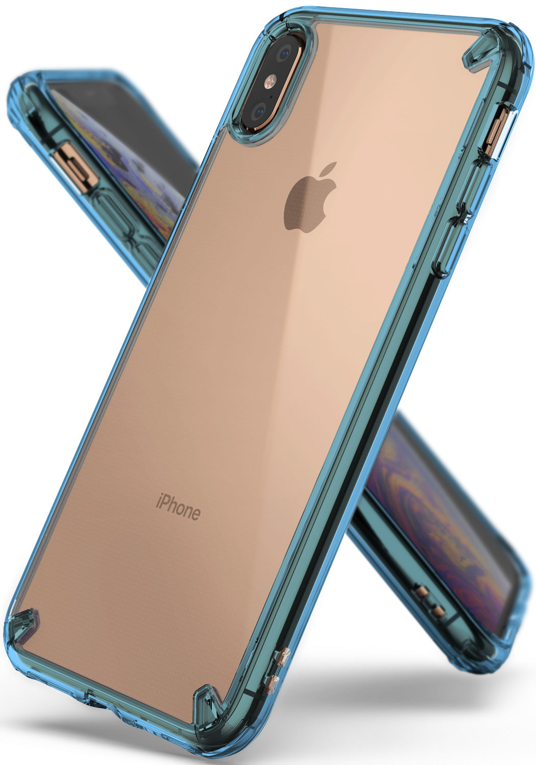 ringke fusion for apple iphone xs max case cover main smoke space blue
