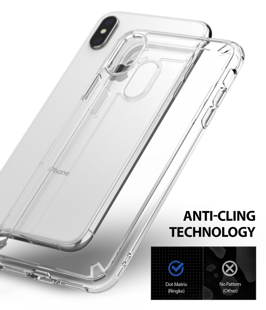 ringke fusion for apple iphone xs max case cover anti cling technology