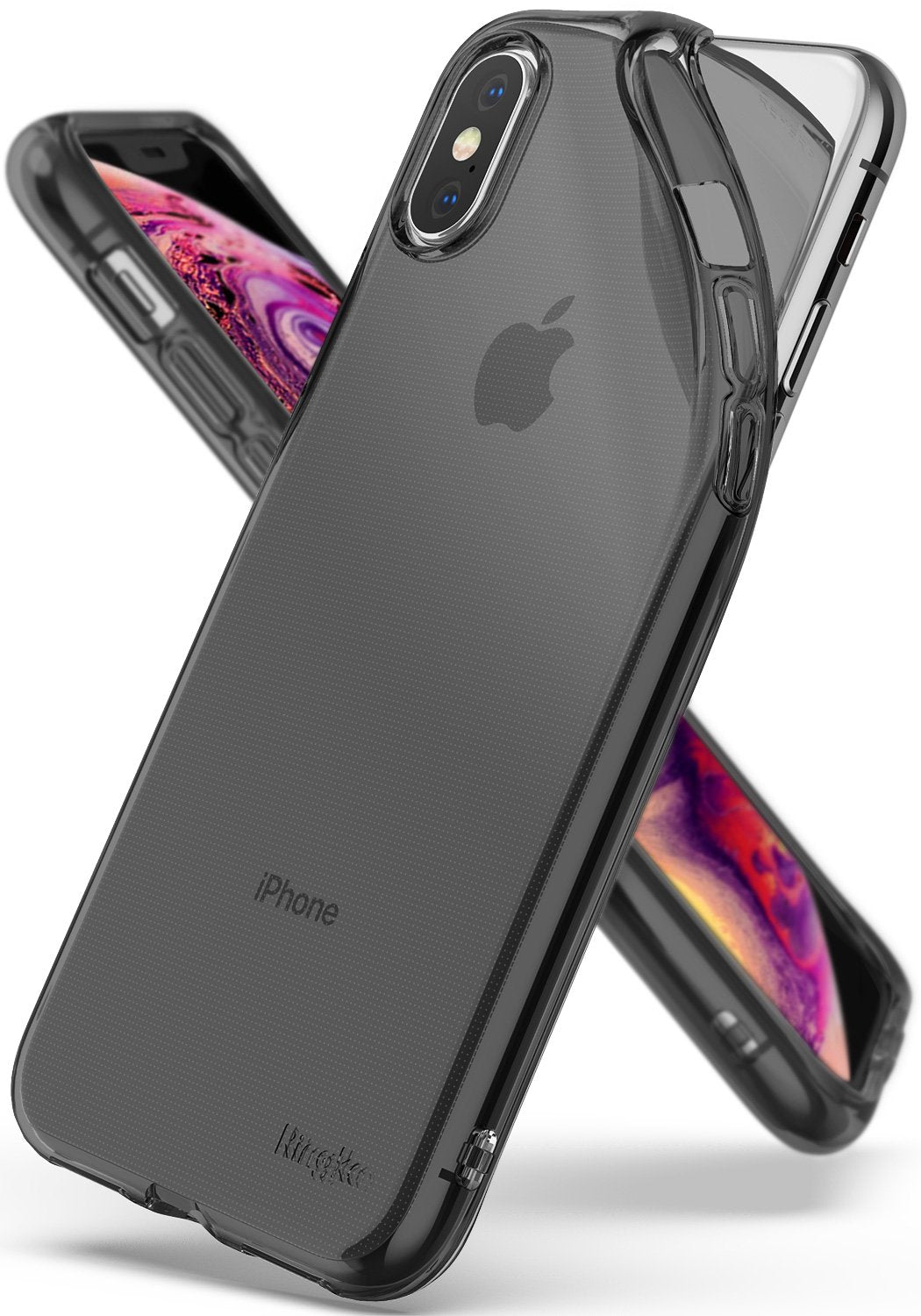 ringke air for apple iphone xs case cover main smoke black