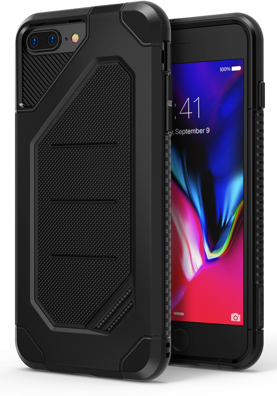 ringke max heavy duty protective case cover for iphone 7 plus 8 plus main sf black