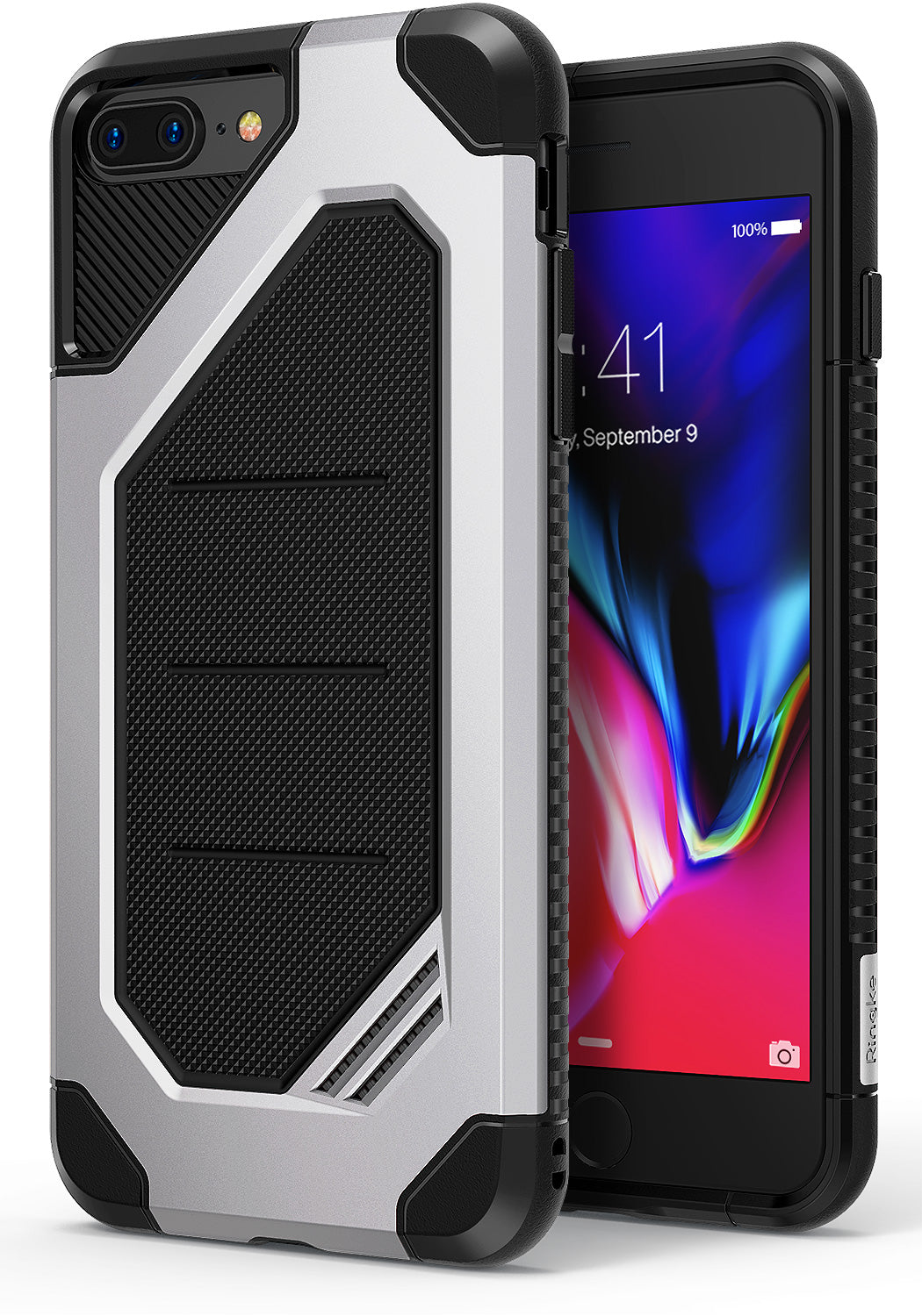 ringke max heavy duty protective case cover for iphone 7 plus 8 plus main silver