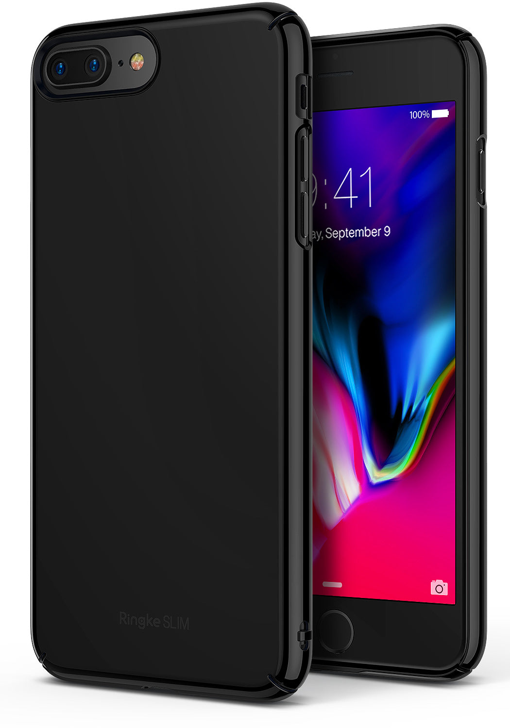 ringke slim hard pc thin case cover for iphone 7 plus 8 plus main gloss black