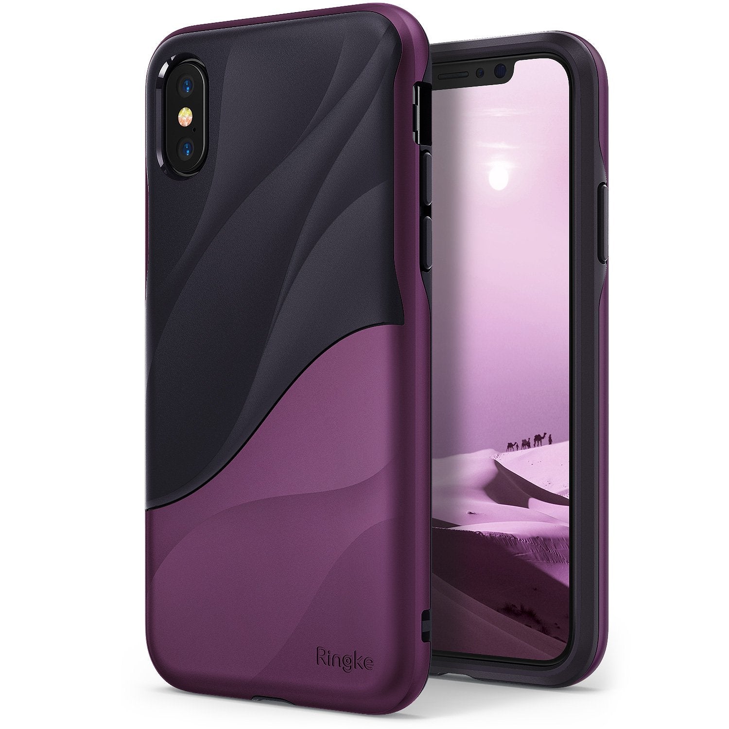 ringke wave for iphone x case cover main metallic purple